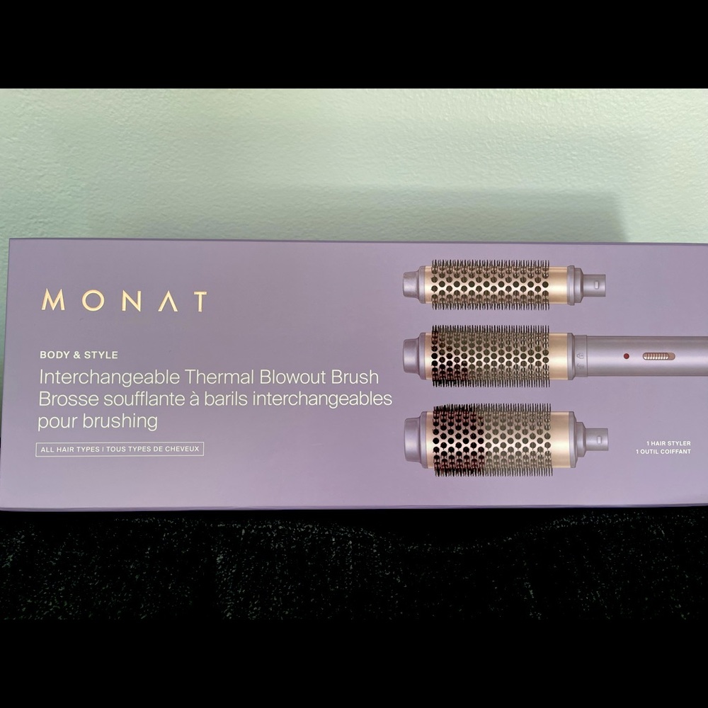 Monat Interchangeable Thermal Blowout Brush